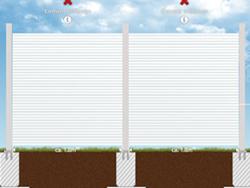 Zaunplaner enth�lt Elemente mit variabler Breite