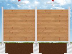 Zaunplaner enth�lt Elemente mit variabler Breite