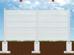 Zaunplaner enth�lt Elemente mit variabler Breite