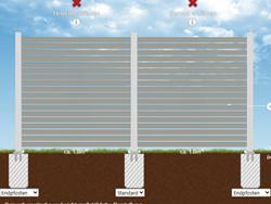 Zaunplaner enth�lt Elemente mit variabler Breite