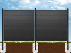 Zaunplaner enth�lt Elemente mit variabler Breite