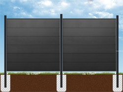 Zaunplaner enth�lt Elemente mit variabler Breite