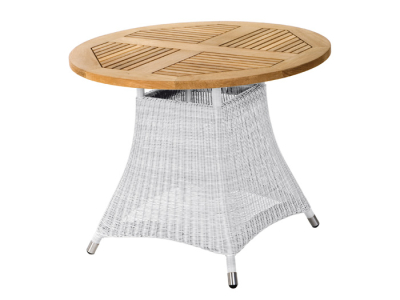 Zebra Loomus Tisch Silkwhite rund 100cm