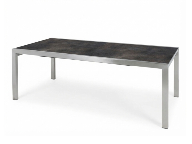 Zebra Kubex Ausziehtisch 190-300x100cm HPL-vulcanic stone