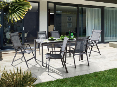 Sieger Calvi Gartenmöbel-Set, eisengrau