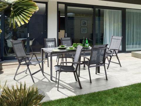 Sieger Calvi Gartenmbel-Set, eisengrau