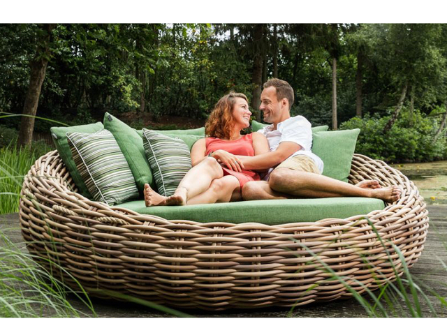 Apple Bee Cocoon Daybed Grn inkl. Kissen 220x220x78cm
