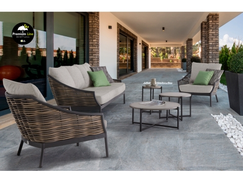 Apple Bee Milou 3-Sitzer Sofa schwarz 203cm