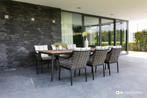 Apple Bee Milou Tisch Teak Antique schwarz 240cm