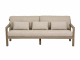Apple Bee Olive Lounge Sofa aus Teakholz coastal 200cm inkl. 3 Kissen
