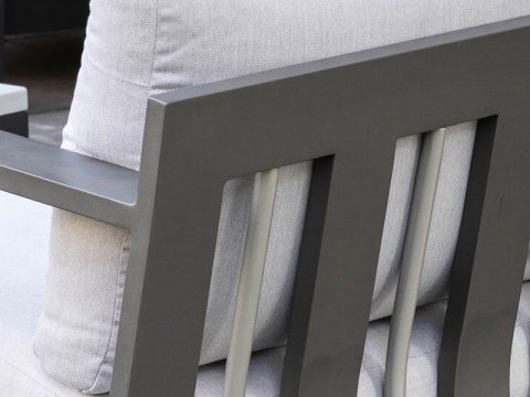 Apple Bee Delgado Loungesessel 88x80x64cm Aluminium anthrazit