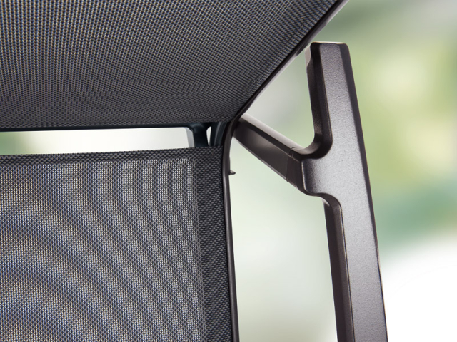 Sieger Salerno Stapelsessel Aluminium graphit