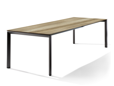 Sieger Tisch verlngerbar 180-290x100cm Eisengrau-Eiche hell