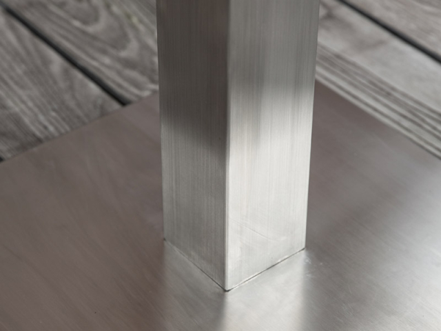 Niehoff Bistro Tisch quadratisch 81x81cm, HPL Beton-Design