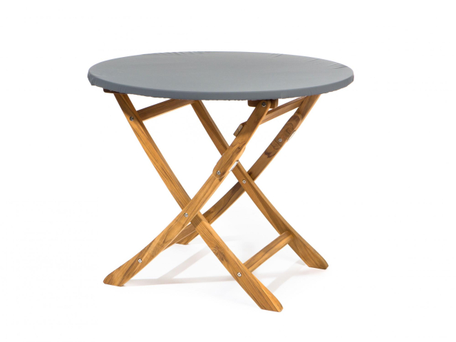 Heinemeyer Teak Safe Tischplattenhaube rund bis 130cm, grau