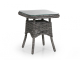 Brafab Rosita Beistelltisch 50x50x56cm, Geflecht grau, mit Glasplatte