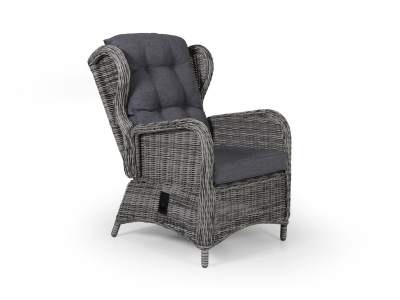 Brafab Rosita Positionssessel, Geflecht grau, inkl. Kissen, R&uuml;ckenteil verstellbar