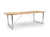 Brafab Gotland Gartentisch 220x95cm Teakholz Gestell Edelstahl