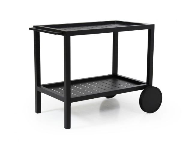 Brafab Belfort Servierwagen, schwarz 82x56cm