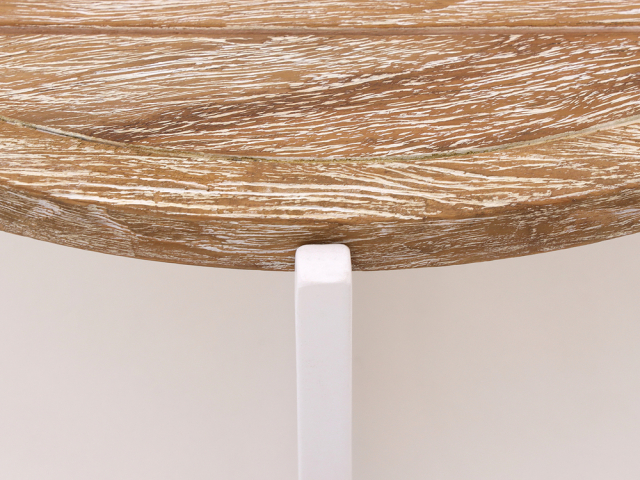 Apple Bee Milou Kaffeetisch Wei Teak 34cm