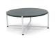 Apple Bee Soul Loungetisch 74cm, Gestell wei, Tischplatte bronze