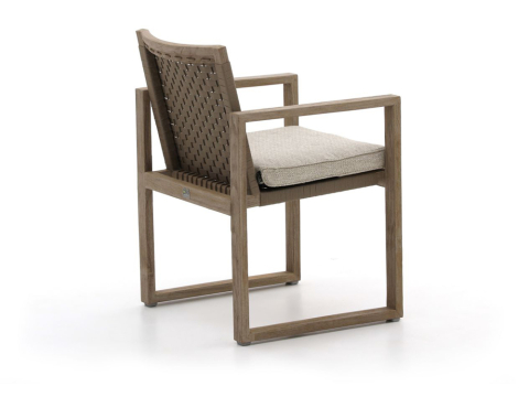 Apple Bee Antigua Dining Sessel aus Teakholz coastal mit Sitzkissen