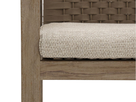 Apple Bee Antigua Dining Sessel aus Teakholz coastal mit Sitzkissen
