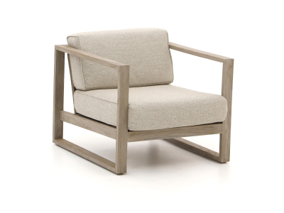 Apple Bee Antigua Lounge Sessel aus Teakholz coastal mit Kissen