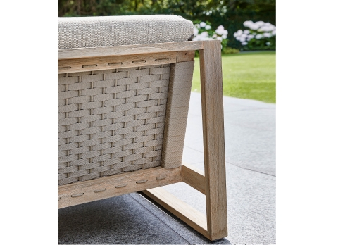 Apple Bee Antigua Lounge Sessel Teak coastal mit Kissen