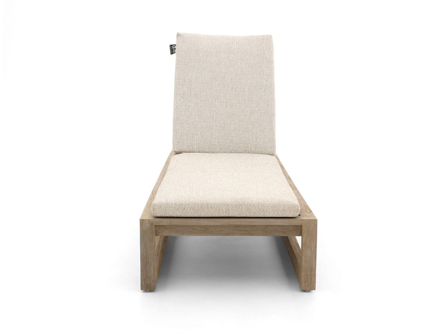 Apple Bee Antigua Gartenliege aus Teakholz coastal mit Kissen und verstellb. Rckenteil