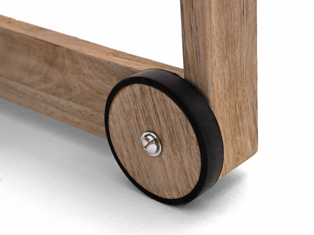 Apple Bee Antigua Gartenliege aus Teakholz coastal mit Kissen und verstellb. Rckenteil