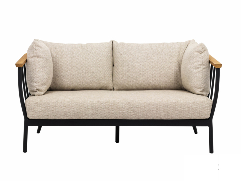 Apple Bee Condor Lounge Sofa 2-Sitzer Aluminium black 150cm