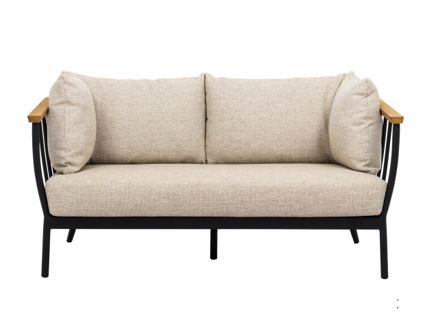 Apple Bee Condor Lounge Sofa 2-Sitzer Aluminium black 150cm