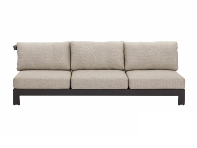 Apple Bee Sticks and More 3-Sitzer Sofa 216cm Aluminium taupe