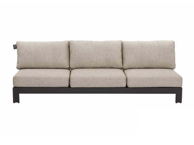 Apple Bee Sticks and More 3-Sitzer Sofa 216cm Aluminium taupe