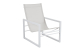 Brafab Vevi Loungesessel Aluminium wei�, off-white