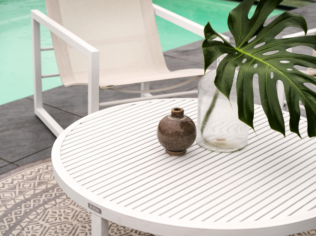 Brafab Vevi Loungetisch wei 100x40cm