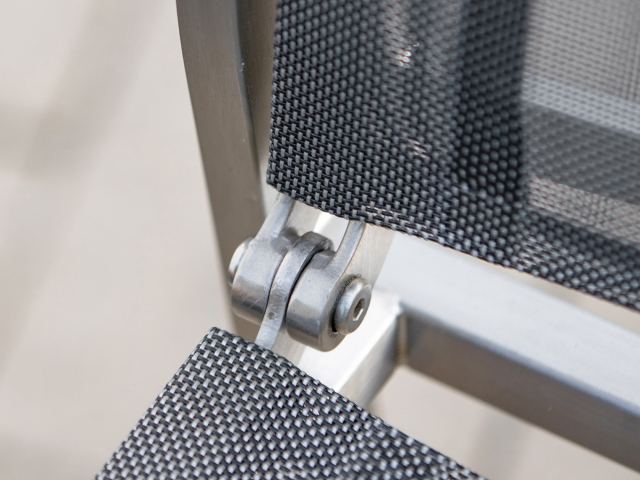 Niehoff Scalea Flex Hochlehner, taupe, Armlehnauflage Teakholz