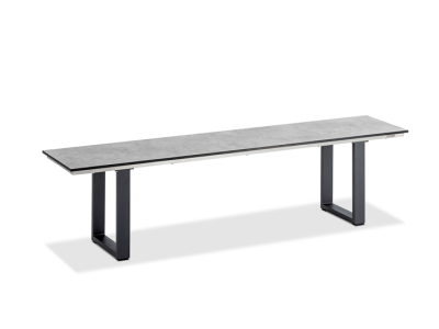 Niehoff Nemo Bank 220cm, Aluminium, HPL Beton-Design