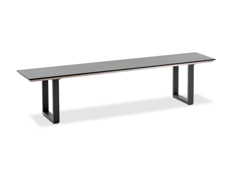 Niehoff Nemo Bank 220cm, Aluminium, HPL Granit-Design