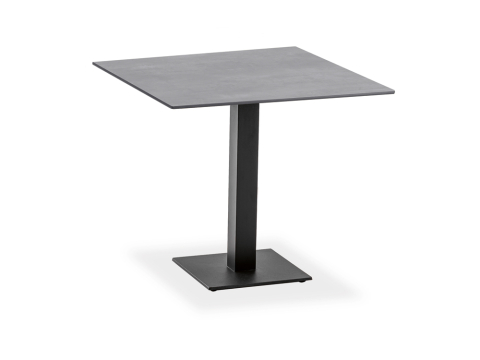 Niehoff Bistro Tisch quadratisch 68x68cm HPL, Gestell Edelstahl-anthrazit