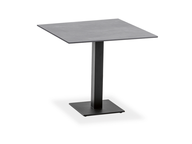 Niehoff Bistro Tisch quadratisch 68x68cm HPL, Gestell Edelstahl-anthrazit