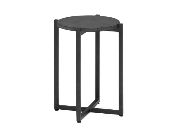 Apple Bee Soul Loungetisch 34cm, Gestell schwarz, Tischplatte lava