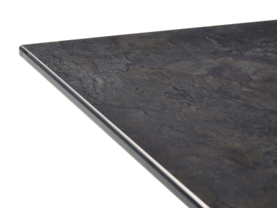 Sieger Polytec Tischplatte 160x90cm, Dekor Schiefer anthrazit