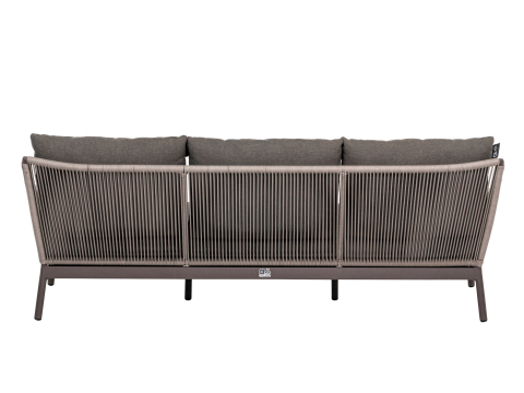 Apple Bee Bijou Lounge Sofa 3-Sitzer Rope Aluminium taupe 203cm