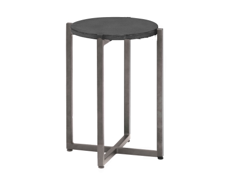 Apple Bee Soul Loungetisch 34cm, Gestell Taupe, Tischplatte lava