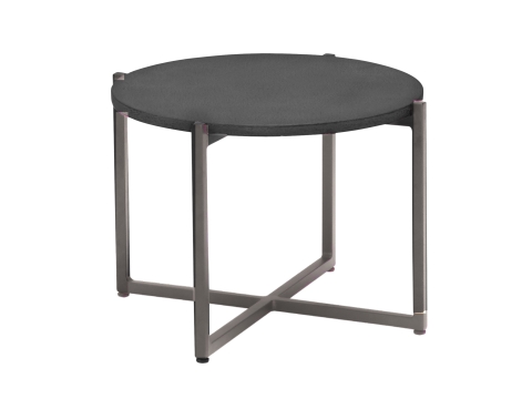 Apple Bee Soul Loungetisch 54cm, Gestell Taupe, Tischplatte lava