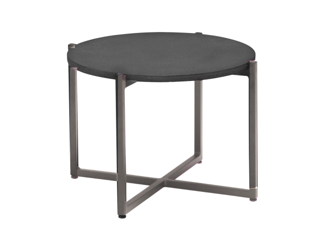 Apple Bee Soul Loungetisch 54cm, Gestell Taupe, Tischplatte lava