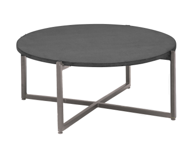 Apple Bee Soul Loungetisch 74cm, Gestell Taupe, Tischplatte lava
