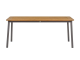 Apple Bee Bijou Diningtisch 180x90cm Aluminium Taupe mit Teak-Tischplatte